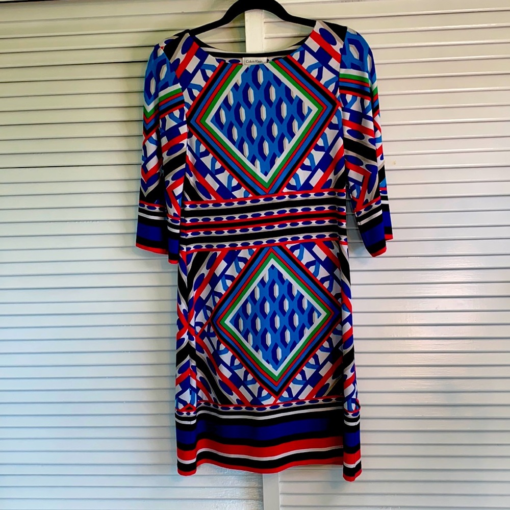 Calvin Klein multi-color dress